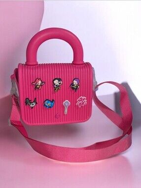 Hot Pink  K-pop -Embellished Mini Crossbody Bag